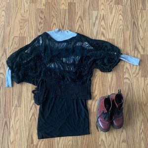 Distressed Goth Over sweater